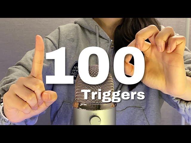 ASMR 4분 안에 100가지 트리거 Tingly!