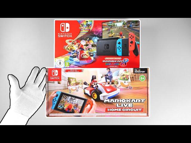 Unboxing MARIO KART Live Home Circuit, Mario Kart 8 Deluxe Nintendo Switch Console