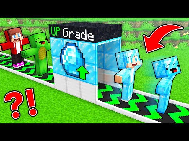 JJ and Mikey found EPIC UPGRADE into DIAMOND in Minecraft - Maizen