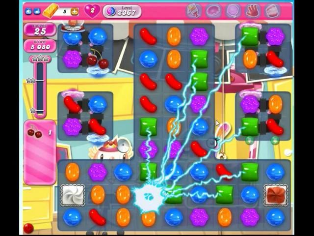 Candy Crush Saga Level 2367 no boosters