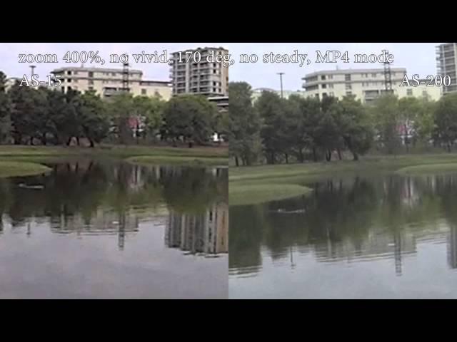 Sony HDR-AS200 vs HDR-AS15 outdoor test (mp4 mode)