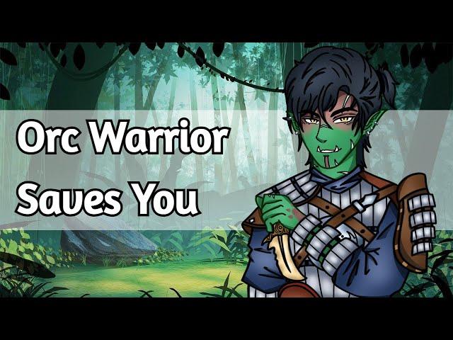 [M4A] Orc Warrior Saves you  | Fantasy ASMR Roleplay [kuudere] [Wounded Listener] pt 1