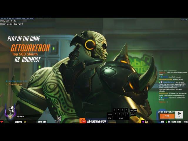 Overwatch 2 Rollout Doomfist God GetQuakedOn Tough Times For Tank Doomfist Mains Vol. 20