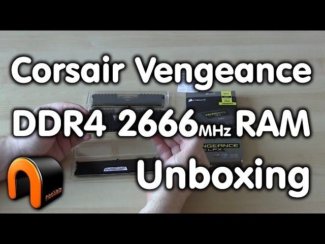 Corsair Vengeance LPX Black 16GB DDR4 2666MHz Ram Unboxing