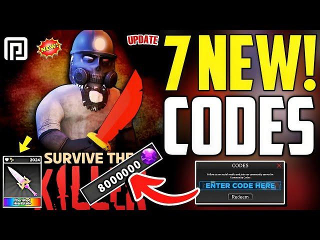 ️OCTOBER!CODES️SURVIVE THE KILLER ROBLOX CODES 2024 - SURVIVE THE KILLER CODES