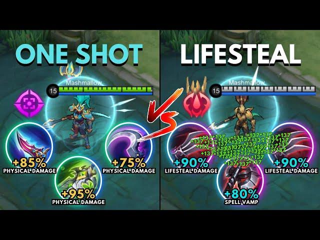 Alpha One Shot Build vs Alpha Lifesteal Build