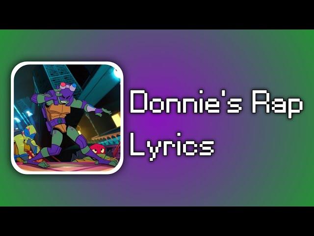 [ROTTMNT] Donnie's Rap Lyrics