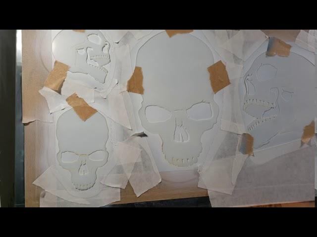 part 1 Sinister Skull stencil use