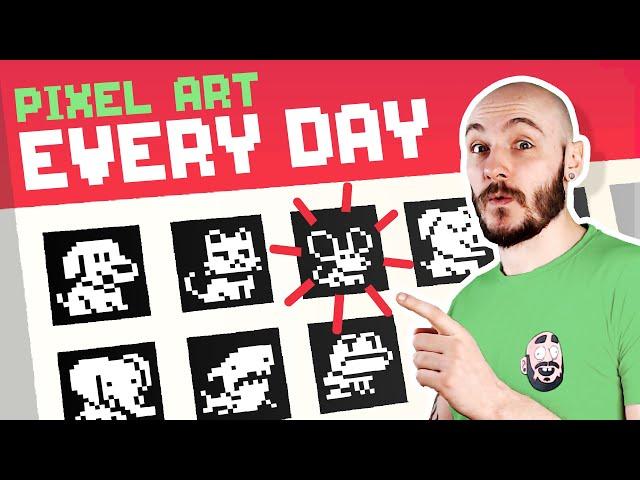 Drawing Pixel Art Every Day For A Month - Pixel Art Timelapse