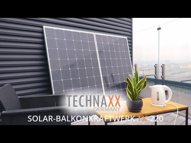 Technaxx Solar-Balkonkraftwerk 600W TX-220 (Deutsch)