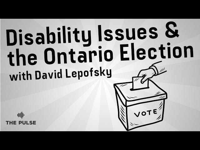 Disability Issues & the Ontario Election with David Lepofsky | The Pulse