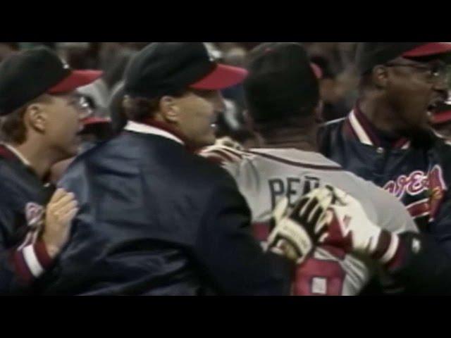 1991 NLCS Gm6: Pena fans Van Slyke for final out