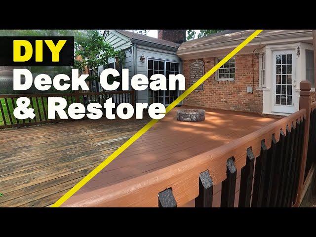 How To Clean and Stain Your Deck. (Make your own cleaner)!