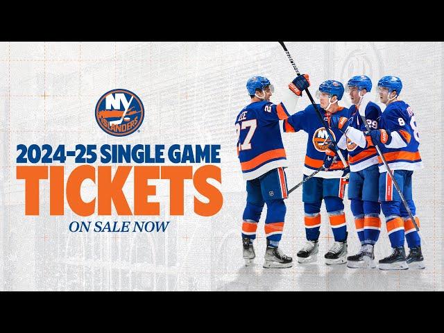 New York Islanders Single-Game Tickets On Sale Now