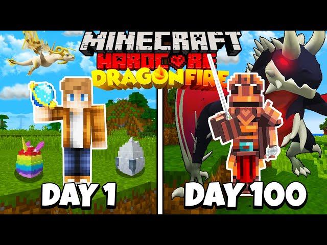 I Survived 100 Days as a DRAGON TRAINER in HARDCORE Minecraft!