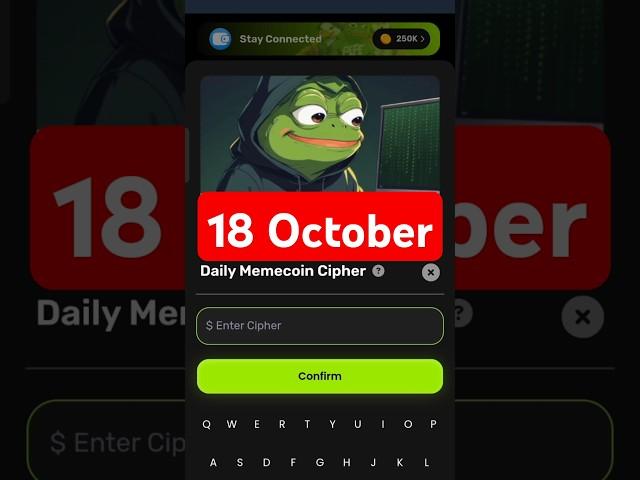 Memes Lab Daily Memcoin Cipher Code 18 October | MEMES Lab Cipher Code | Memes Lab Code | #memeslab