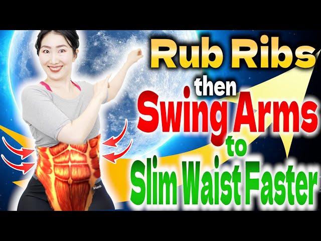 Rub your Ribs, Then Swing Arms to Activate Fat-Eating Cells & Shed 3 Inches Off Waist