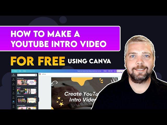 How To Make a YouTube Intro Video Free With Canva | YouTube Intro Video Tutorial