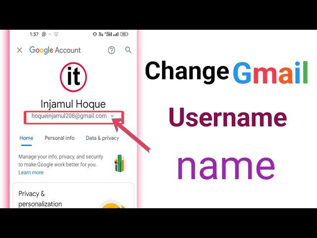 how to change gmail ID name. how to change gmail account name.কিভাবে জিমেইল আইডি নাম পরিবর্তন