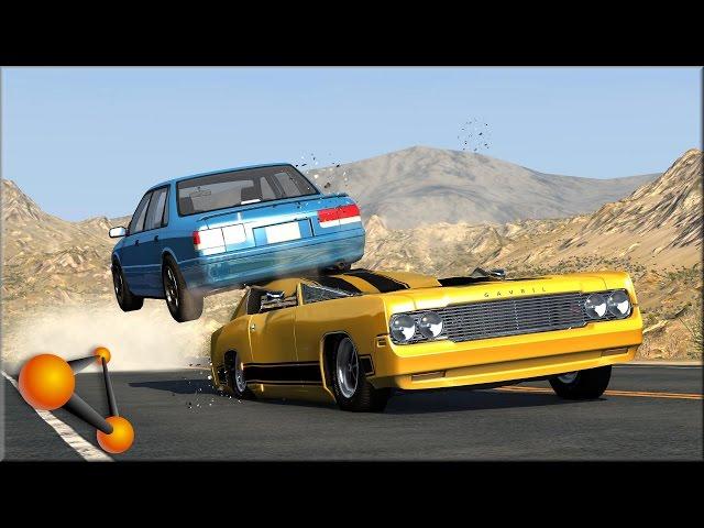 BeamNG Drive Random Vehicle #38 Crash Testing #151 - Insanegaz