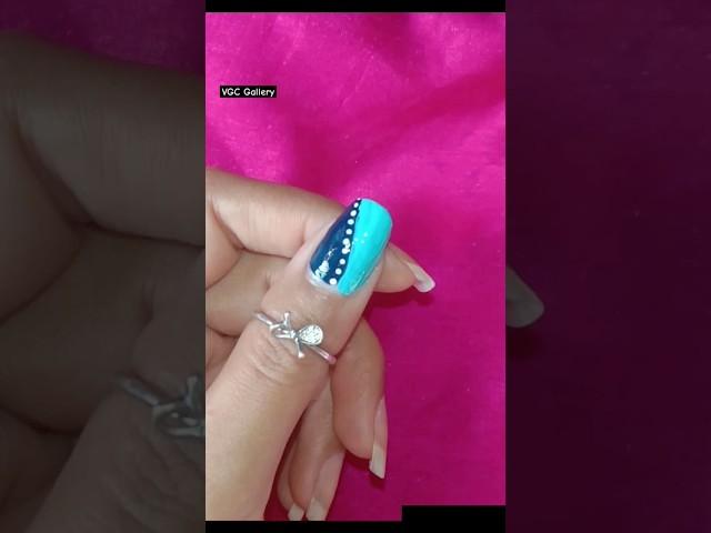 Easy nailart #nailart #naildesign #notoolnailart