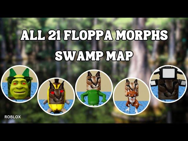 How To Find All Floppas in Swamp Map | Roblox Find The Floppa Morphs