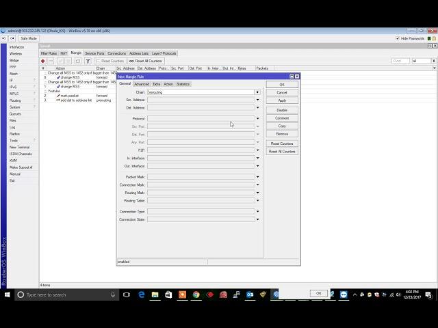 MIkrotik Youtube sapret Bandwidth Packet Mark
