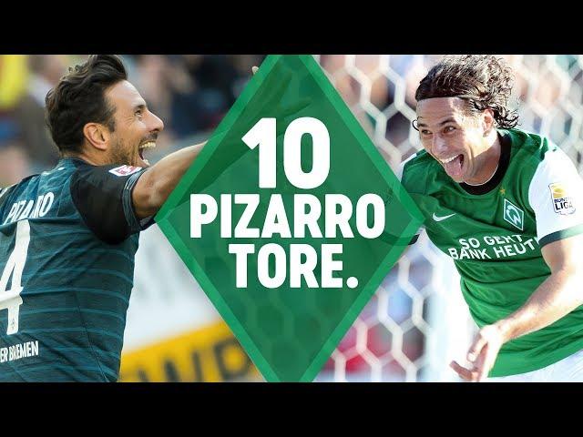 Mit Freistoß-Tor gegen Hertha BSC: Claudio Pizarro - el Grande, LEGENDE, G.O.A.T. | SV Werder Bremen