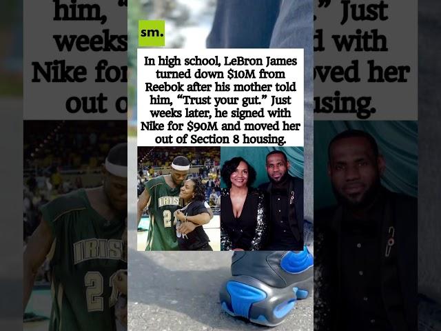 How LeBron’s Mom’s Advice Led to a $90M Nike Deal – The $10M Reebok Rejection Story! #lebronjames