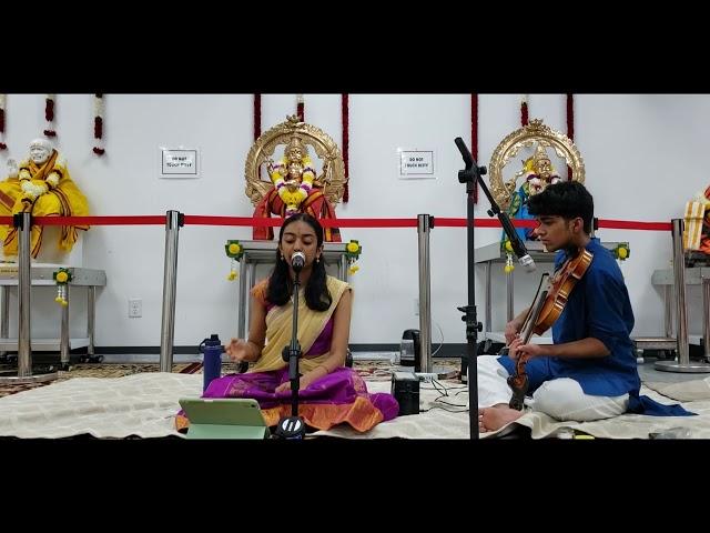 Concert - Pranavi Srinivasa/Sudarshan Prasanna  @sreedevipeetham