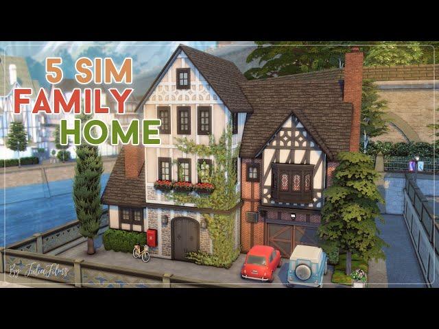 Семейный дом для 5 симов│Строительство│5 Sim Family Home│SpeedBuild│NO CC [The Sims 4]