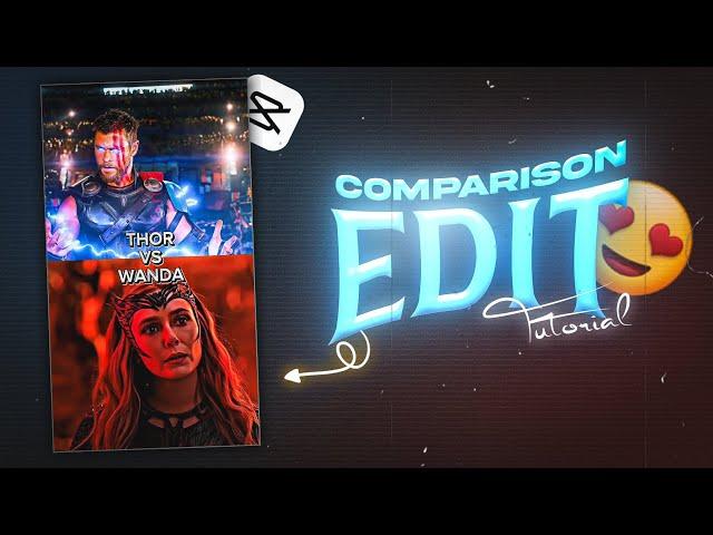 Comparison Edit Tutorial On capcut