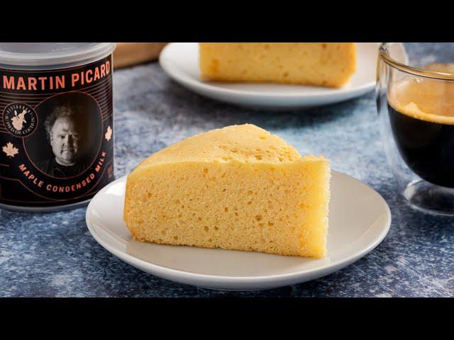 Steamed Condensed Milk Cake - Dished #Shorts