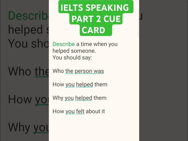 ENGLISH SPEAKING PRACTICE #trending  #ieltsprepration #ielts #speakingclass #cuecard2024