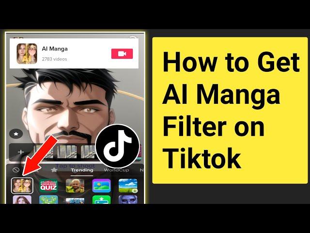 How to Get AI Manga Filter on Tiktok.Tiktok AI Manga Filter.How to do The AI Manga filter on Tiktok