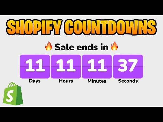 How to Make a Sale Countdown for Your Shopify Store - Tutorial