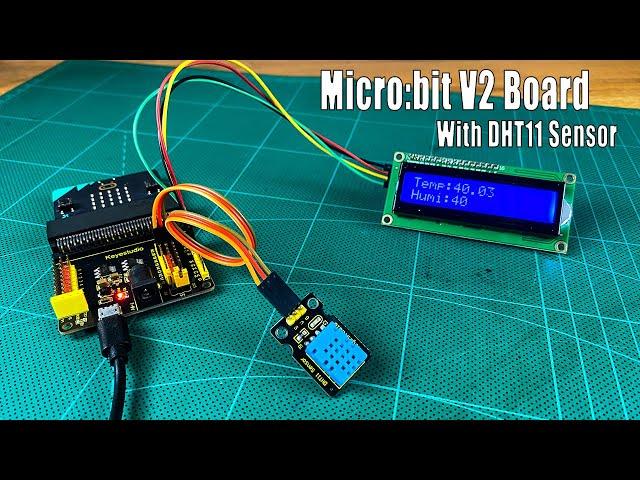 How to use the DHT11 sensor module with Micro:bit board | Micro:bit with Temperature and Humidity