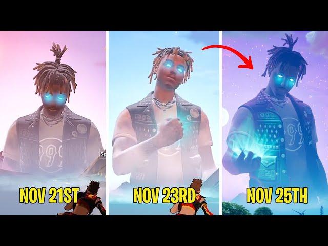 Evolution of Giant Juice Wrld and His Landmark in Fortnite (All 3 Stages)