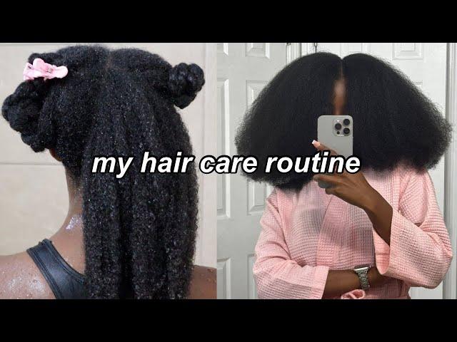 MY HAIR CARE ROUTINE FOR MOISTURIZING NATURAL HAIR !! (type 4) 