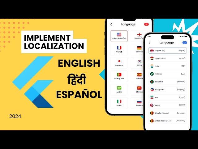 Localize your Flutter apps into Multiple languages in 10 mins | 2024