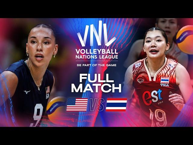  USA vs.  Thailand - 2024 VNL | Full Match (Women)