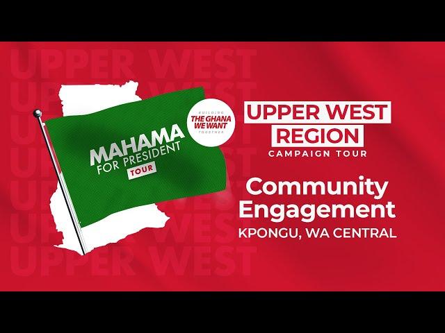 WATCH LIVE |⁠ ⁠⁠Mahama campaign holds community engagement at Kpongu [Wa Central] #Mahama4change2…