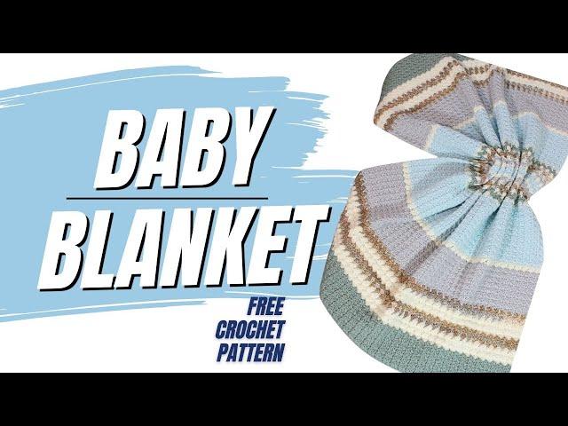 Easy To Crochet Baby Blanket - Spiked Sedge Stitch - Free Pattern #crochet #easy