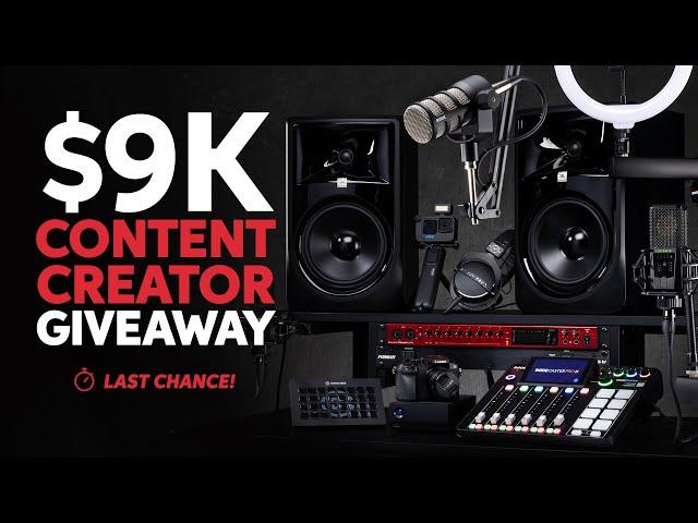 Last Chance! Ultimate Content Creator Studio  — $9K Giveaway
