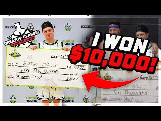 I WON $10,000 DOLLARS in a 3PT Contest!! Creator Classic 2021!! (Behind the Scenes)