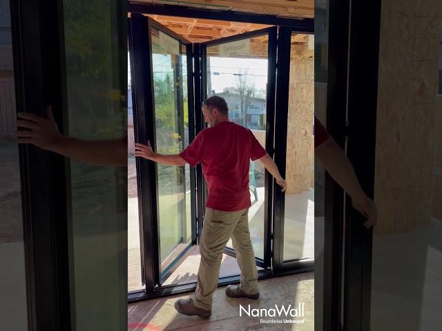 Folding glass walls installation in #winsongtonheights #alberta Canada!