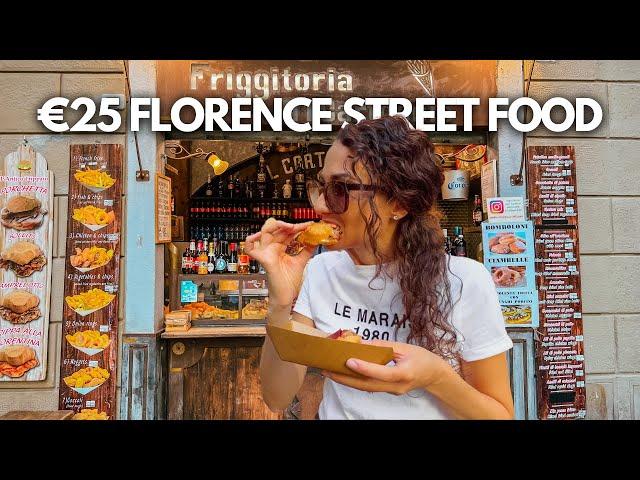 Top 5 Best Street Foods in Florence, Italy!  (€25 DIY Florence Food Tour)