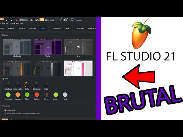 Como Cambiar de Color FL STUDIO 21, Lo NUEVO.!