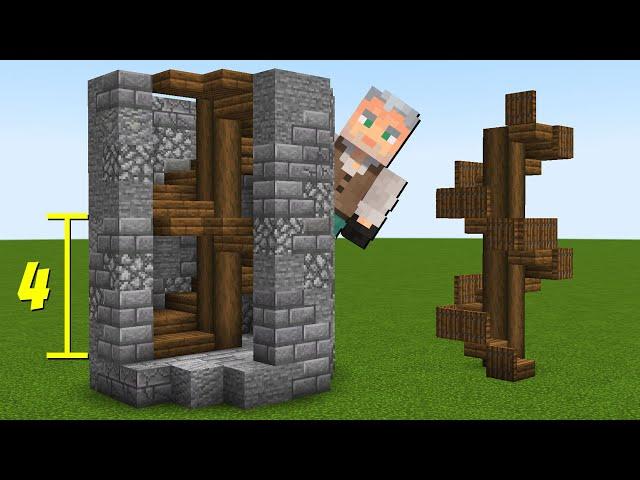 How To Build Spiral Stairs (CORRECTLY!) In Minecraft