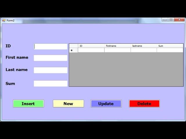 Programming C#: insert, update and  delete  data in datagridview without using database